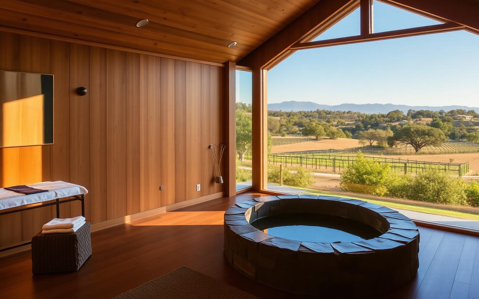 A quiet spa interior
